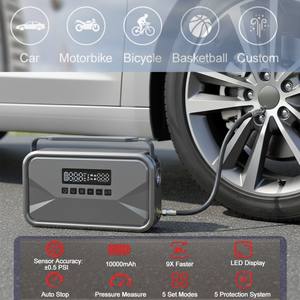 Démarreur de batterie de voiture d'urgence avec compresseur d'air portable pour batterie de voiture 12V, batterie externe pour camping en plein air, lumière LED - Product Image 3