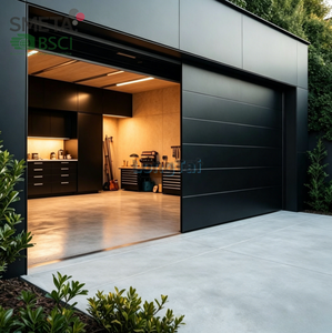 Vente directe d'usine Andexin, porte de <span class=keywords><strong>garage</strong></span> plate en aluminium, qualité stable, texture agréable, imperméable, coupe-vent, écoénergétique - Product Image 1