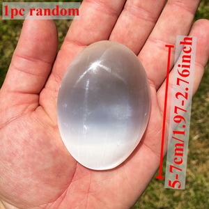 Wholesale Hot Sales Healing Crystal <b>Craft</b> Natural Selenite Palm Stone for Home Decor and Gifts - Product Image 2