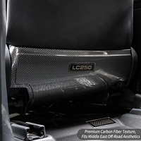 Pour Toyota Land Cruiser 250 LC250 Prado 2024-2026, protection anti-coup de pied en fibre de carbone pour dossier de siège, accessoires de protection intérieure