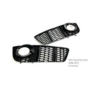Coperchio fendinebbia dall'aspetto RS5 adatto per <span class=keywords><strong>Audi</strong></span> <span class=keywords><strong>A5</strong></span> B8 2004-2012 griglia <span class=keywords><strong>nera</strong></span> ABS - Product Image 3