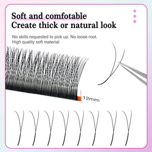 CoMango <span class=keywords><strong>Cils</strong></span> individuels 2D en Y pour extensions <span class=keywords><strong>de</strong></span> <span class=keywords><strong>cils</strong></span>, volume russe, style Y naturel, <span class=keywords><strong>cils</strong></span> préfabriqués pour maquillage - Product Image 2