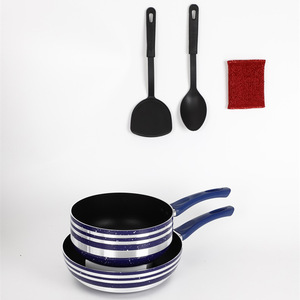 Ensemble de casseroles antiadhésives de cuisine de haute qualité ensembles d'ustensiles de cuisine en <span class=keywords><strong>aluminium</strong></span> de casseroles 12 pièces ensembles d'ustensiles de cuisine <span class=keywords><strong>casserole</strong></span> en <span class=keywords><strong>aluminium</strong></span> - Product Image 2