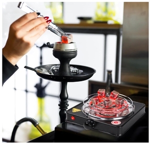 110V 1000W Straight Type Portable <b>Plastic</b> <b>Mirror</b> Multipurpose Electric Charcoal Burner Hookah Shisha Eco-Friendly Design Usa - Product Image 6