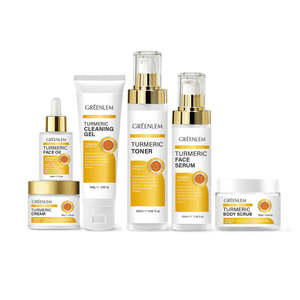 Set de Cuidado Facial Vegano con Cúrcuma, Anti-Acné, Elimina Manchas Oscuras, Blanquea, Ilumina y Aclara la Piel, OEM para Todo Tipo de Piel - Product Image 6