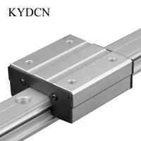 Rail de guidage linéaire interne à double axe Kaiyade LGD avec patin coulissant en acier rapide et alliage d'aluminium, longueur personnalisable