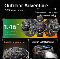 Reloj Inteligente Ai Wallpaper con Batería de 1200 mAh, Unisex, Deportivo, para la Salud, con Llamadas Telefónicas, Brújula, GPS, Rastreador, Nuevo KC108