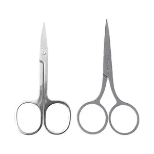 OEM Stainless Steel Makeup Tools Small Makeup Shears Trimmer Gauze Bandage Russian Cosmetic Eyebrow Scissors For Beauty