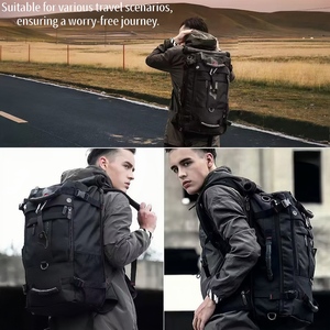 Outdoor Large Capacity Unisex Tactical <b>Backpack</b> Zipper Closure Adjustable Straps Lightweight 900D Waterproof for Sports Camping - Product Image 5