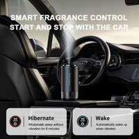 Accessoires de décoration de voiture Meilleures ventes Diffuseur de parfum de voiture intelligent noir portable pour le placement du tableau de bord de la voiture