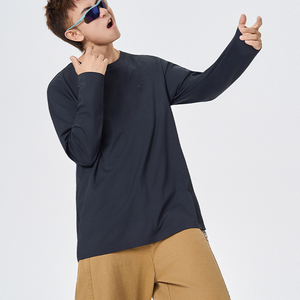 เสื้อยืดแขนยาวย้อนยุคสำหรับผู้ชายเสื้อทรงหลวมลำลองแบบอเมริกัน - Product Image 6