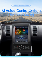 CARUPEZ Head Unit Stereo Mobil Android 9.7 inci dengan GPS Terintegrasi dan Kamera Mundur untuk Ford Taurus 2011-2019 Model Vertikal Tesla 8 Core