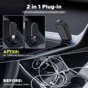 Adaptateur sans fil double USB A type C 2 en 1 Carplay Android Auto pour apple ai box adaptateur <span class=keywords><strong>netflix</strong></span> toyota jeep - Product Image 4