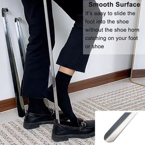 Chausse-pied en métal de 10 à 80 cm, manche long, facile à porter, lève-chaussure, klaxon robuste pour baskets et bottes - Product Image 3
