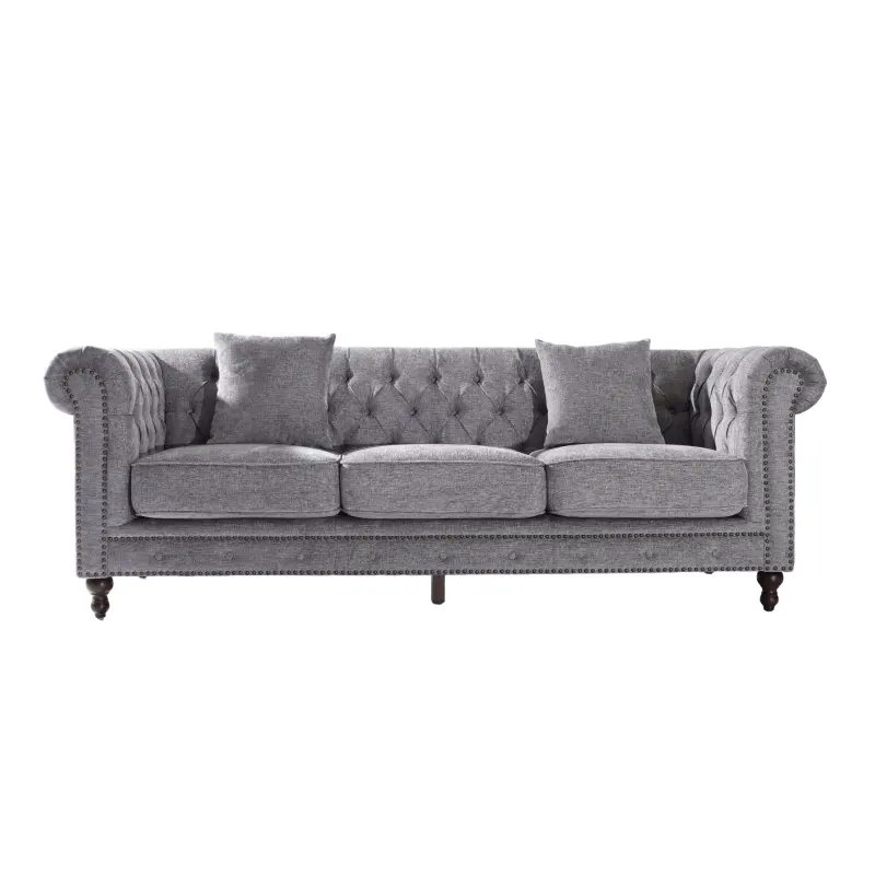 Europe Classic Vintage 3-Sitzer Wohnzimmer Couch Leders ofa Luxus Chesterfield Cabrio Sofa