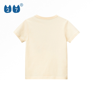 Maglietta girocollo in cotone 100% personalizzata maglietta per bambina a maniche corte con fiori - Product Image 2