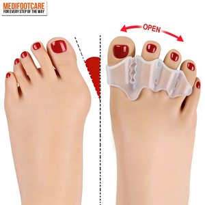 Separadores para una Alineación Correcta de los Dedos, Correctores de <span class=keywords><strong>Juanetes</strong></span> y Dedos en Martillo, Plantillas para Sandalias Flip-Flop, Separadores de Dedos para Hombres y Mujeres - Product Image 5