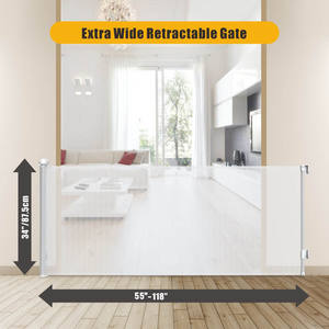 Probebi SG020A porte de sécurité en maille portes d'<span class=keywords><strong>escalier</strong></span> porte rétractable pour bébé animal de compagnie pour enfants et enfants - Product Image 2