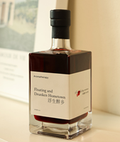 Diffuseur de parfum de luxe artisanal en verre en forme de bouteille de vin, 500 ml, pour la maison et les cadeaux, avec parfum haut de gamme