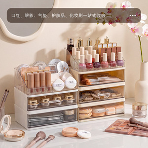 Drawer Style Cosmetic Storage <b>Box</b> With Drawers For <b>Makeup</b> And Skincare Products Desktop Organizer Compartmentalized Rack - Product Image 4