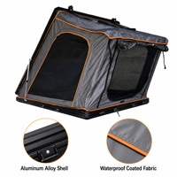 Tente de toit rigide en aluminium de haute qualité, tissu Oxford imperméable, 4 personnes, tente de toit pop-up pour voiture, prix usine