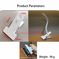 Bras flexible en métal réglable avec pince robuste pour lampe de bureau, lampe à clip et support de tablette mobile – Fourniture directe usine