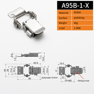 Thép không gỉ chuyển đổi chốt mùa xuân-nạp kẽm mạ phần cứng vẽ chốt khóa xi lanh kẹp - Product Image 6