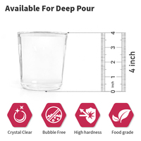 Résine époxy à coulée profonde 3:1/2:1, durcissement rapide, transparente comme du cristal, pour le remplissage de bois, les tables en résine, les comptoirs de bar et les projets artistiques DIY