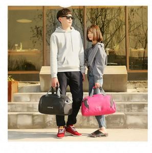 กระเป๋าเดินทางกีฬาแบบพกพาสำหรับผู้หญิงและผู้ชาย รุ่นใหม่ ผลิตตามสั่ง สำหรับเดินทางระยะสั้น กันน้ำ เหมาะสำหรับฟิตเนสและออกกำลังกาย - Product Image 5