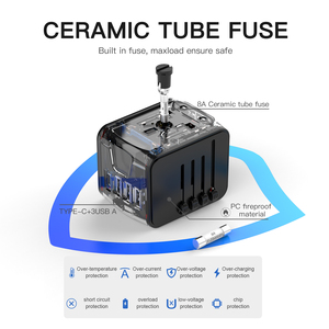 <span class=keywords><strong>USB</strong></span> du lịch quốc tế <span class=keywords><strong>Adapter</strong></span> với Loại C để <span class=keywords><strong>USB</strong></span> 3.0 <span class=keywords><strong>Adapter</strong></span>/phổ Travel <span class=keywords><strong>Adapter</strong></span> - Product Image 4