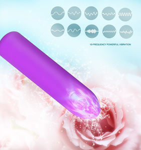 Vibrador de Labios Recargable Morado para Mujer, Juguete Sexual de Silicona, Masajeador Vibrador de Dedos para Punto G y Pezones - Product Image 1
