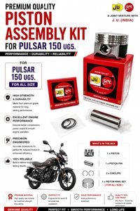 ชุดประกอบลูกสูบสำหรับ Bajaj Pulsar 150 UG5 BS4 56.00 มม. แหวนลูกสูบ OEM เคลือบโมลิบดีนัม STD ชุดซ่อมเครื่องยนต์ระดับพรีเมียม - Product Image 4
