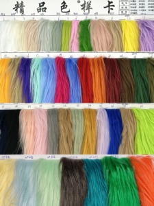 أقمشة بيجز/شانون سي آر إس آيس بألوان متعددة، فرو صناعي طويل الشعر من الأكريليك، مادة فرو مقلد، قماش فرو ناعم - Product Image 5