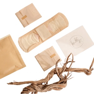 Serviettes hygiéniques ultra-fines en bambou à ailettes douces avec protection anti-fuites et super absorbantes pour femmes - Écologiques - Product Image 1