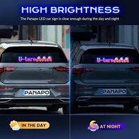Lumière Devil Eyes pour voitures, yeux LED pour voiture, écran souple Eye Lamp pour vitres de voiture, affichage LED flexible programmable pour voiture