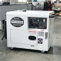 Générateur diesel super silencieux 10 kW 12,5 kVA sur roues, portable, triphasé avec ATS et démarrage électrique pour alimentation de secours pour ferme et atelier, certifié CE