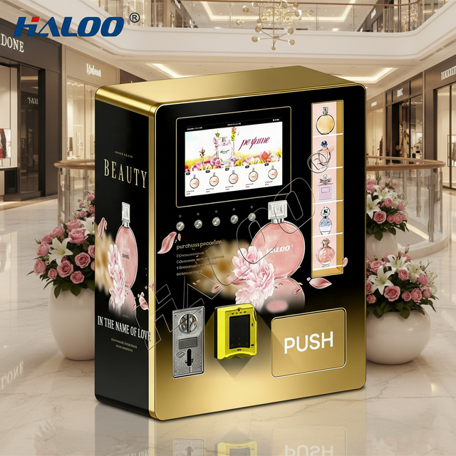Smart Luxury Commercial Fragrance Vending Machine for Shopping Malls Low Maintenance Touchscreen Spray Credit Card SDK Function