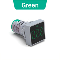 AD16-22FSVA Pengukur Tegangan Digital LED, Pengukur Tegangan Digital LED 22Mm AC 12-500V Penguji Tegangan Panel Persegi