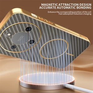 Funda Magnética para Teléfono de Fibra de Carbono Galvanizada para <span class=keywords><strong>Honor</strong></span> Magic8 Pro X5c X9d X7d X70 X6c X8c, Cubierta de Protección de Lente - Product Image 4