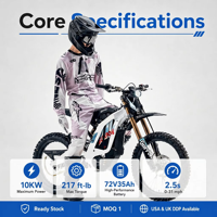 Original Surron Light Bee X 72V 10000W 35Ah Elektrisches Dirt Bike Offroad-Motorrad Sofort Lieferbar DDP USA UK AU