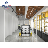 Design d'intérieur de boutique de vente au détail de bijoux de luxe haut de gamme en or avec conception personnalisée OEM et service professionnel PENBO PB-0213