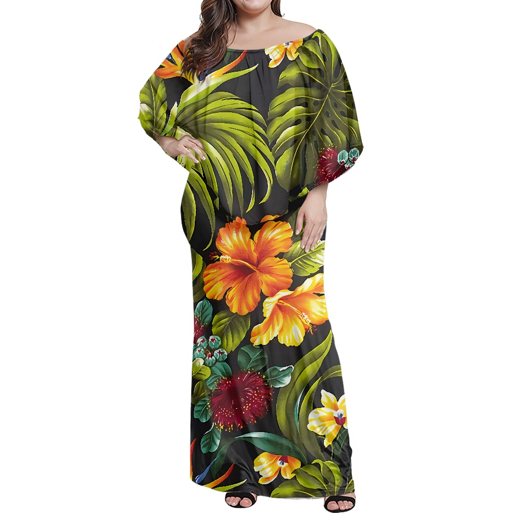 Shop Our Island Design Hawaii Tropical Plants Print Dress