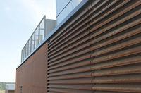 Fabricants de persiennes en acier, système de persiennes verticales personnalisées en acier métallique pour la ventilation