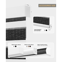 Persianas Zebra Motorizadas ZSTARR con Ajuste de Límite, Cortinas Enrollables Eléctricas Inteligentes con Diseño de Tela Horizontal Personalizado