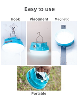 Longue durée de vie de la batterie 200W 300W 400W Portable solaire LED Camping lumière multifonctionnelle extérieure pour les pannes randonnée charge d'urgence