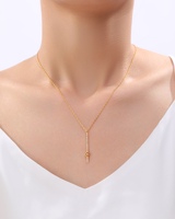 Bijoux fins Silver City, tendance, plaqué or 18 carats, argent sterling 925, zircon, pendentif trèfle à quatre feuilles, pour fiançailles et soirées