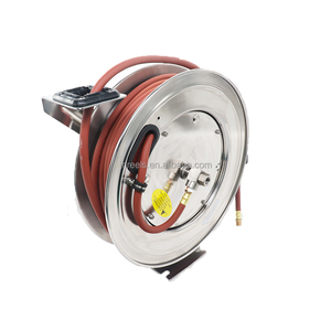 Enrouleur de tuyau en métal de 15m 3/8 \ "en acier inoxydable 304 caoutchouc fixe pour Air-Eau 20 Bar CNS Standard - Product Image 6