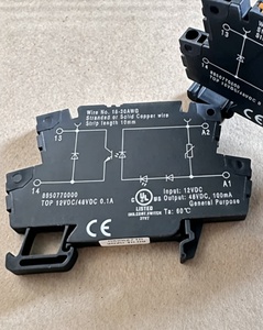รีเลย์แบบ0.1A 48VDC 12VDC บน8950770000โมดูลแบบโซลิดสเตทรีเลย์ SPST-NO 5-48V DC แบบกดโมดูลนางดิน - Product Image 1