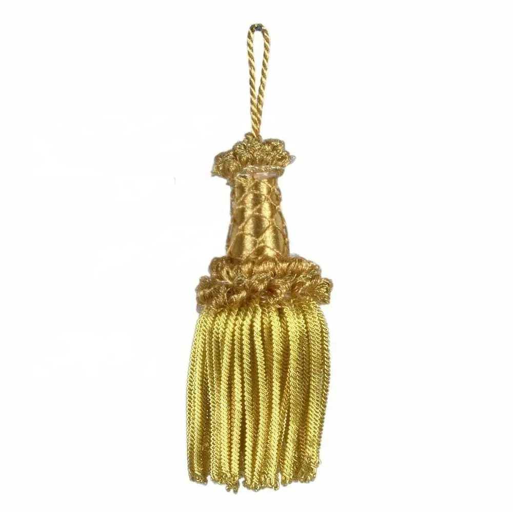 Bullion Tassel Gold cm 10 (3,9 inch) Metallic thread and Viscose for liturgical Vestments