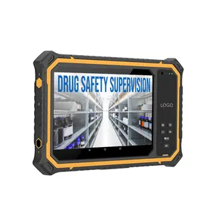 Hugerock t80l chuyên nghiệp 8inch 1000nits 18900mAh cho siêu thị RFID Reader Nhà Văn Máy quét mã vạch công nghiệp gồ ghề Tablet PC